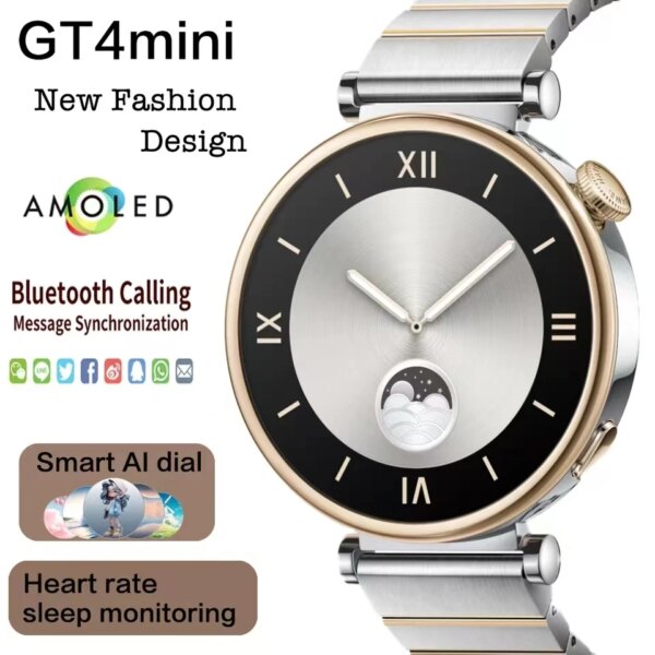 New Watch GT4 Mini Smart Watch Women 1.3\