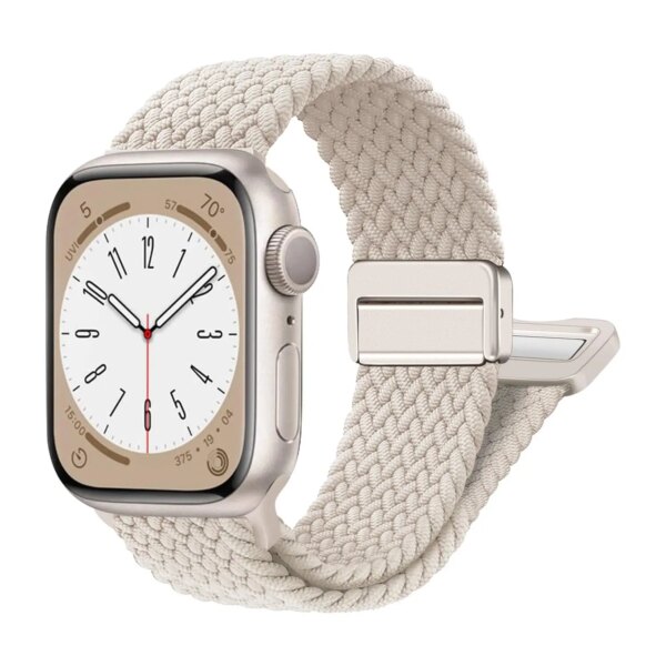 Nylon Band For Apple Watch Strap 44mm 40mm 45mm 49mm 41mm 38mm magnetic buckle Bracelet iWatch series se 7 3 5 6 8 9 Ultra 2