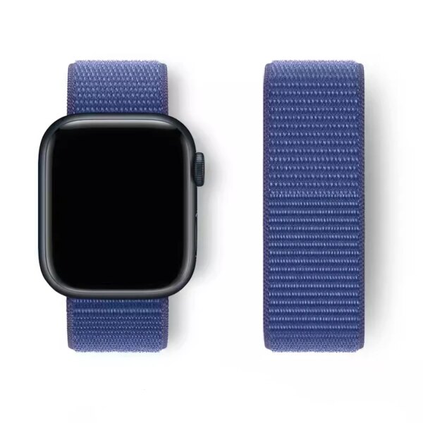 Nylon Strap For Apple Watch Band 45mm 44mm 42mm 41mm 49mm 40mm 44 mm 38mm Bracelet Correa iwatch Series 8 9 7 6 5 4 3 SE Ultra