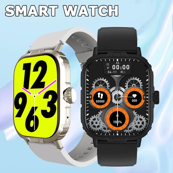 Ola Esporte NEW Ultra SmartWatch Men Full Touch Screen Voice Assistant Custom Dial BT Call Smart Watch Men Women For Android IOS