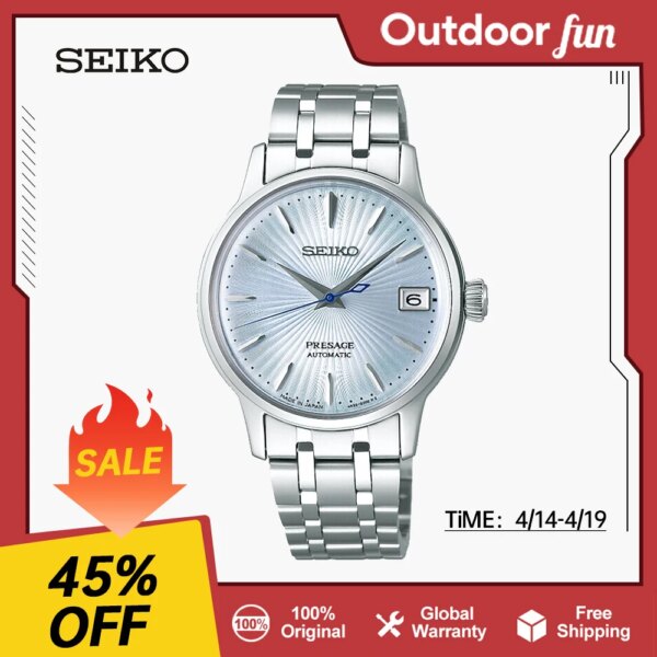 Original SEIKO Presage Watch For Women Automatic Mechanical Stainless Steel Waterproof Fashion Watches