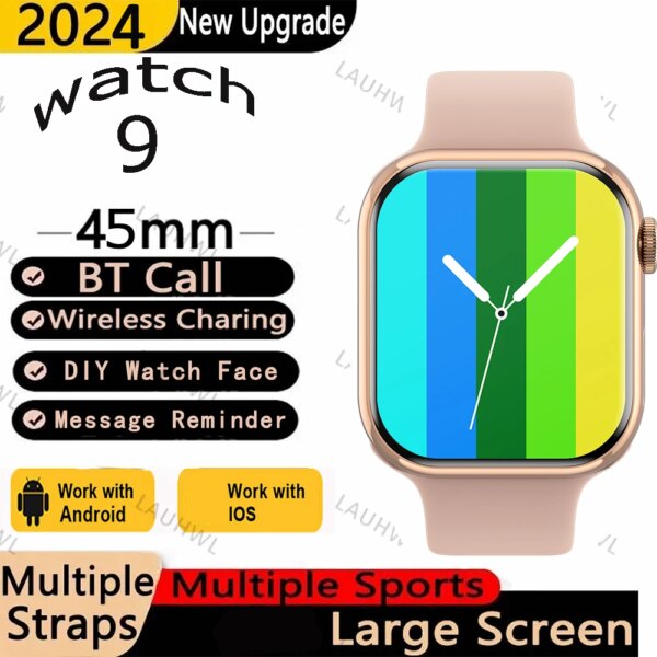 Original i9 PRO MAX S Smartwatch Phone Call Pressure Oxygen Custom Watch Face Waterproof Man Women Smart Watch for Android IOS