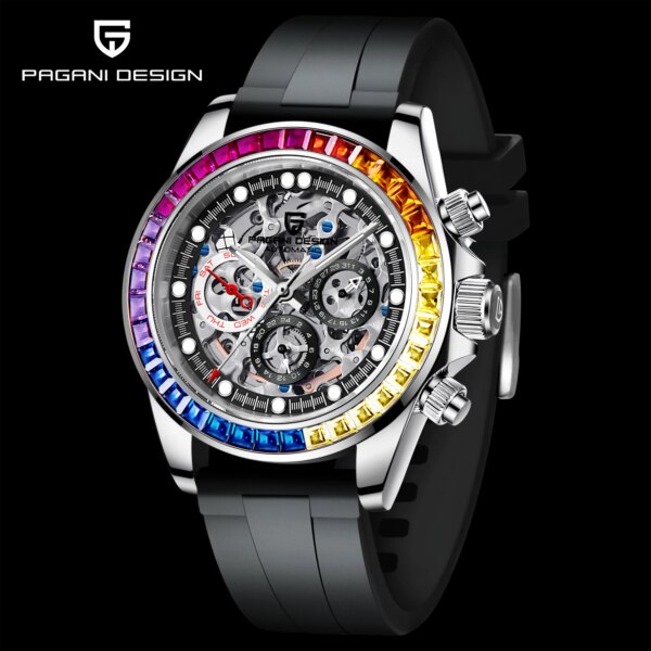 PAGANI Design 2023 New Men Automatic Mechanical Chronograph Top Brand Stainless Steel Sapphire Sports Watches Relogio Masculino