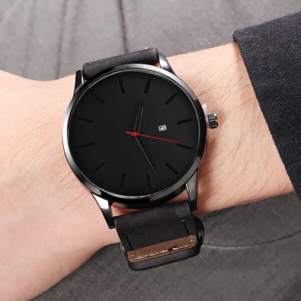 Relogio Masculino Men Watch Fashion Sport Watches New Men's Watch Men Calendar Leather Casual Quartz Clock relojes hombre