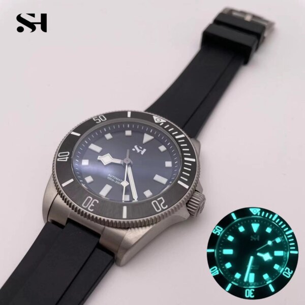 SH Luxury Men's Watches 39mm Automatic Mechanical Wristwatches Swiss BGW-9 luminous 10 Bar Waterproof Sapphire Watch Gift