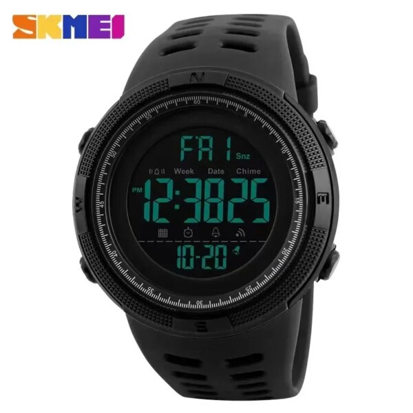 SKMEI 1251 Multifunction Watches Alarm Clock Chrono 5Bar Waterproof Digital Watch reloj hombre Outdoor Sport Watch Men