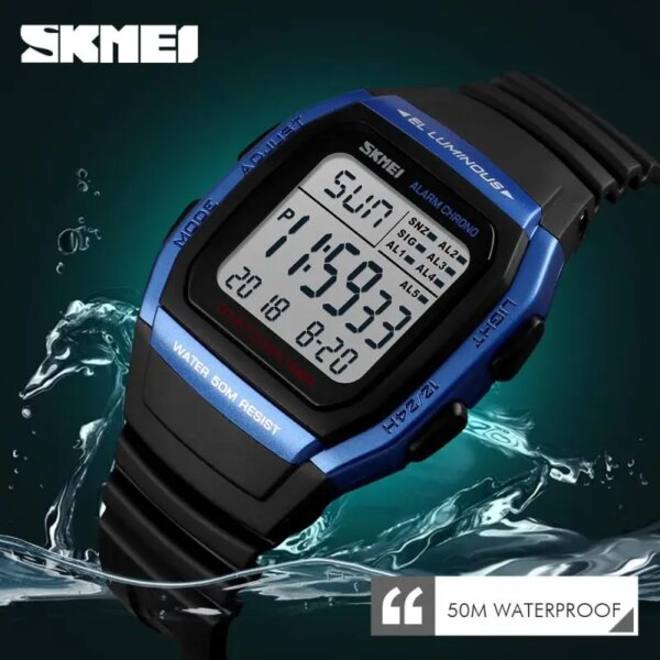 SKMEI 1278 Sport Watch Men Professional Waterproof Men's Watches Outdoor Run Swim Wristwatch Mens Reloj Masculino Digital Watch