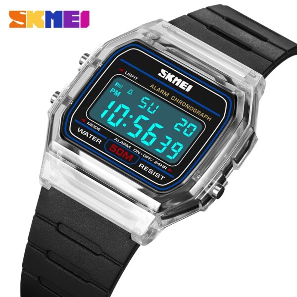 SKMEI 2056 Luxury Electronic Watch Men Women Fashion Waterproof Sport  Calendar Date Wristwatch Countdown Clock Boy Girl Relog