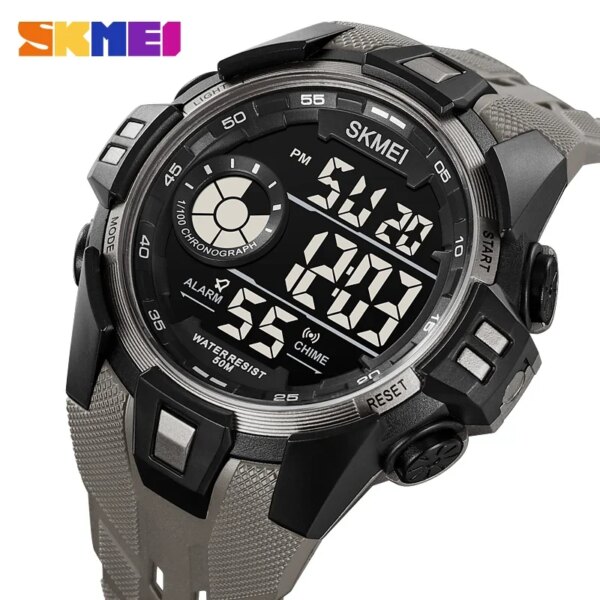 SKMEI 2123 Sports Watches for Men Japan Digital Movement Stopwatch Date Casual Back Light Waterproof Mens Wristwatch Alarm Clock