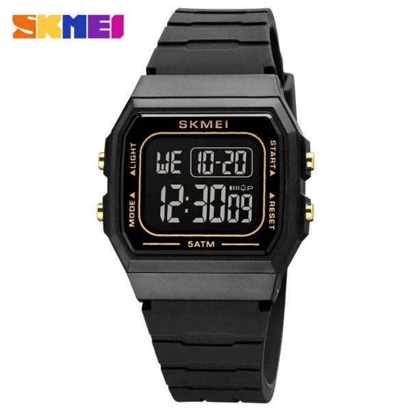 SKMEI Electronic Watch Student Electronic Simple Waterproof LED Watch Men's and Women's Couple Watch 1683