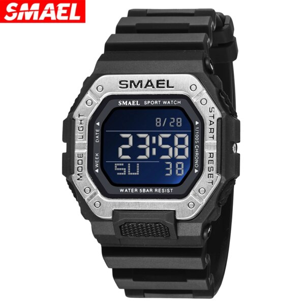 SMAEL  Night Light Outdoor Electronic Watch 8059 Leisure Sports Student Couple Watch Men's Cool 50m Waterproof