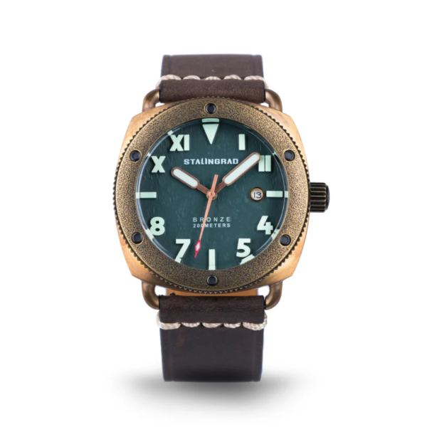 STALINGRAD Vintage Bronze Men's Watch Miyota 821A 45MM Sapphire Crystal Water Resistant 200 Bar Mechanical Wristwatches