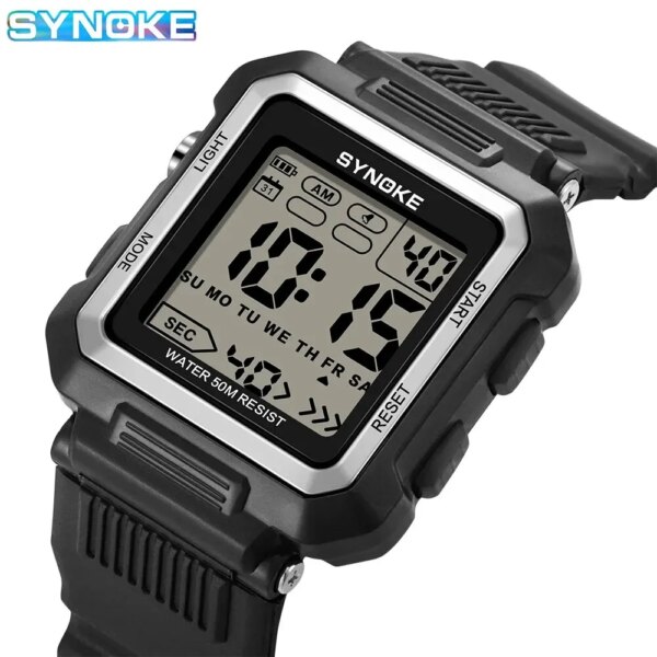 SYNOKE Student Digital Watches Men Sports Luminous Chronograph Waterproof Lady Electronic Military Wrist Watch Relogio Masculino