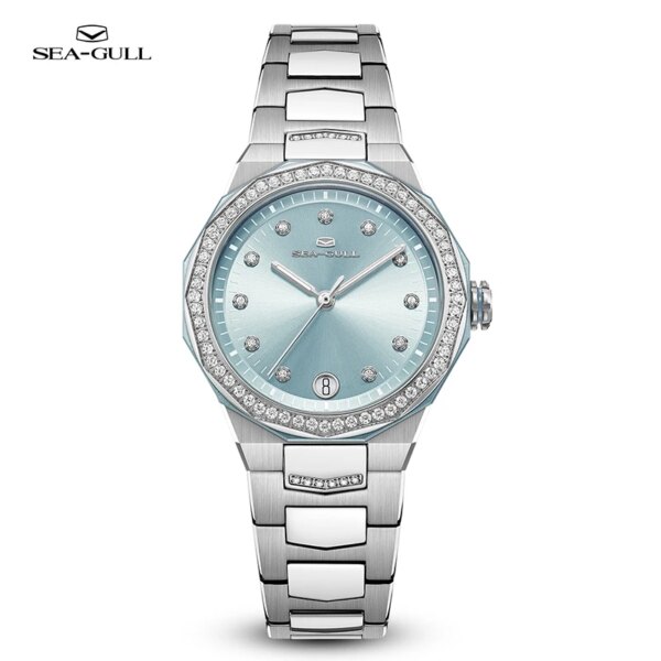 Seagull Luxury Women's Watches Date Luminous Waterproof Mechanical Wristwatch Ladies Stainless Steel Clock Mujer Relogios 1140L