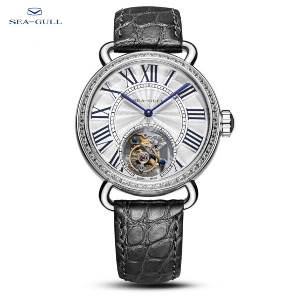 Seagull men's watch casual fashion trend manual tourbillon couple mechanical watch heritage series-Verona 818.31.6036