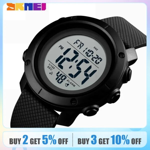 Skmei Japan Digital Movement Countdown Sports Watches Mens Fashion 5bar Waterproof Wristwatch Stopwatch Alarm Relogio Masculino