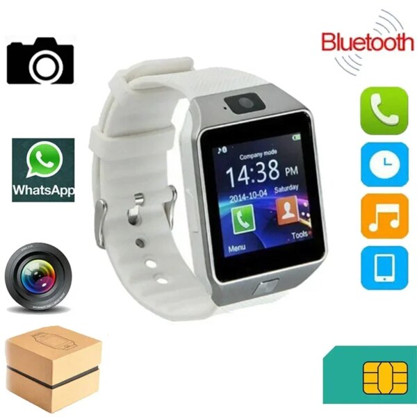 Smart Watch DZ09 Wearable Wrist Phone Watch 2G SIM TF Card For Xiaomi Samsung Android Smartphone Smartwatch Men Women