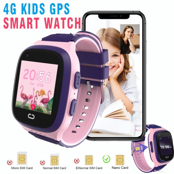 Smart Watch For Kids GPS SOS Positioning Safety Smart Watch Waterproof Camera Photo Video Call Smartwatch For Children