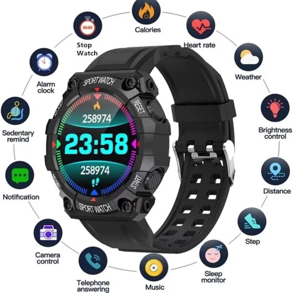 Smart Watch Men Women Heart Rate Health Monitoring Clock Sports Multifunctional Color Screen Smart Watch Fitness Bracelets