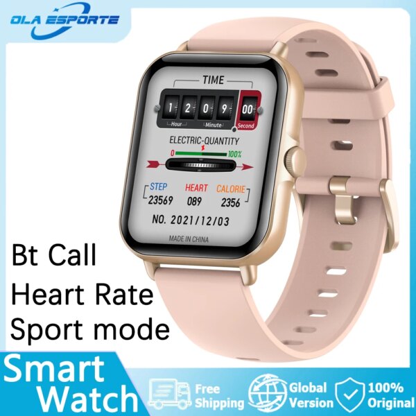 SmartWatch Bluetooth Call Heart Rate Waterproof Information Reminder Sport Mode Full Touch Sleep Monitoring Men Women SmartWatch