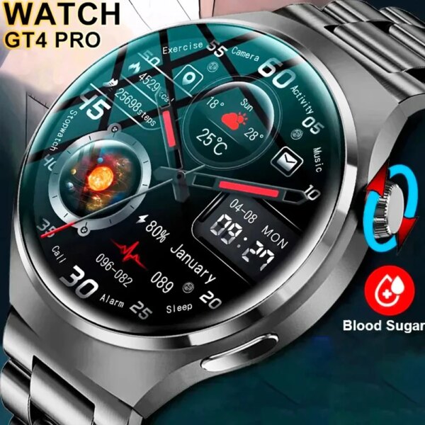 Smartwatch 4 Pro Business 1.5 Inch Screen Bluetooth Call Menstrual  Dial Sports Wireless Charging Fitness Digital Smart Wacthes