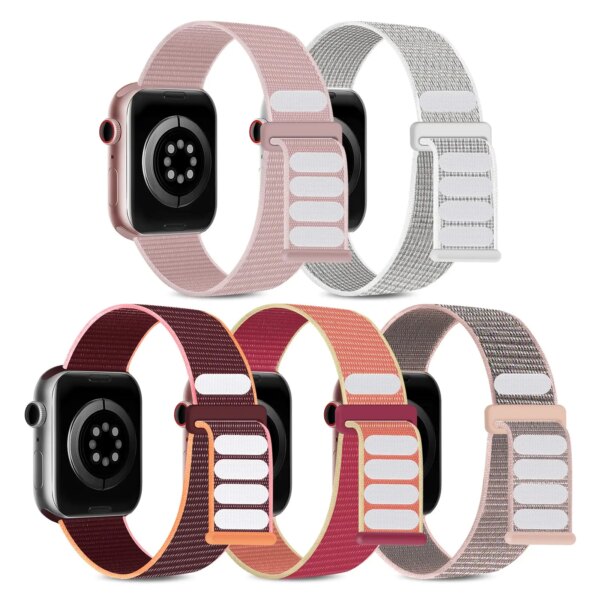 Sport Loop For Apple Watch Strap Ultra 2 49mm 44mm 40mm 45mm 41mm 42mm 38/45 mm Nylon Bracelet iwatch Series 9 8 se 7 6 5 3 Band