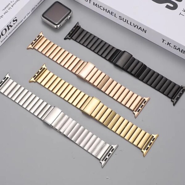 Stainless Steel Strap For Apple Watch Band 7 8 9 45mm 41mm Bracelet IWatch Ultra 2 49mm Series 6 SE 5 3 44mm 40mm