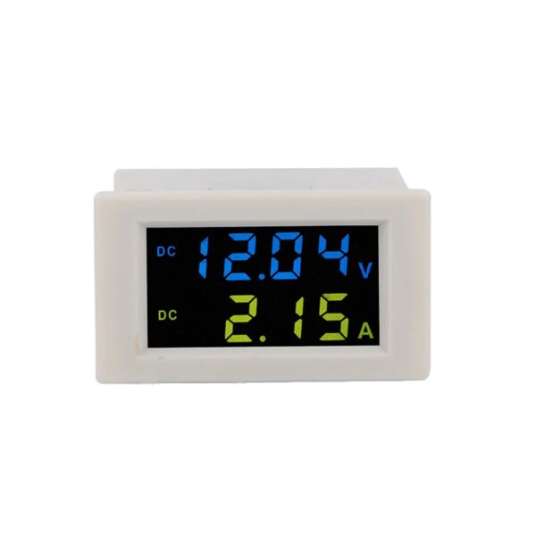 Taidacent Digital Voltmeter Ampere Meter DC Digital Display LED LCD Voltmeter Ampere Meter Four Digits D85-3050 Color Screen