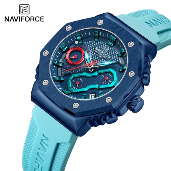 Top Brand NAVIFORCE Women Watches Waterproof Luxury Luminous Lover Clock Sport Chronograph Quatz Wristwatches Relogio Feminino