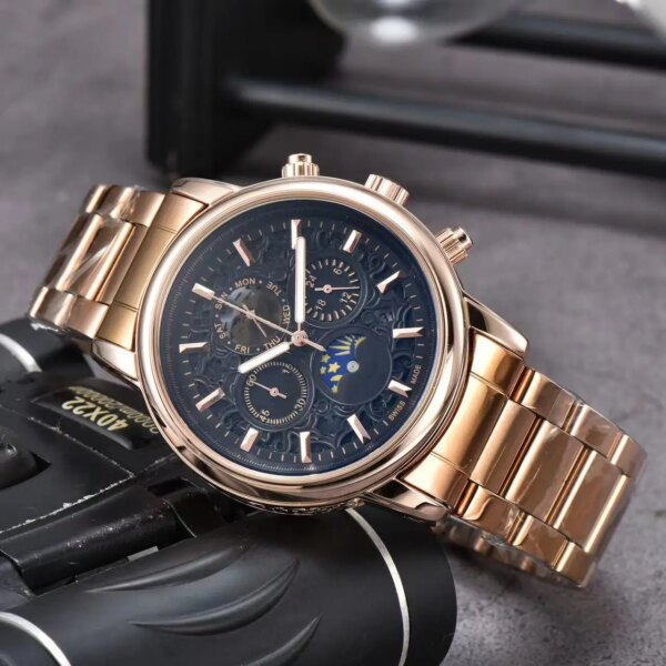 Top new original brand men's watch Luxury multi-functional date watch Business chronograph Men's clock