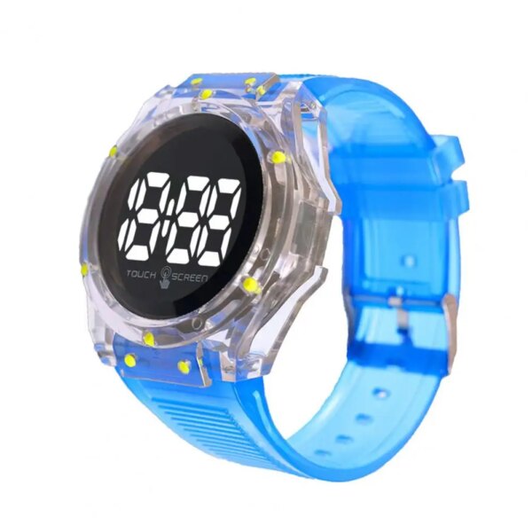 Touch Screen Watch Wristband Watch Colorful Adjustable Led Digital Watch High Accuracy Touch Screen Lightweight Unisex