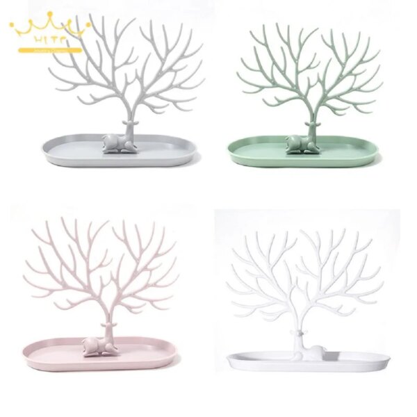 Tree Shape Jewelry Display Stands Antlers Earrings Necklaces Storage Frame Personal Jewelry Storage for Household Use