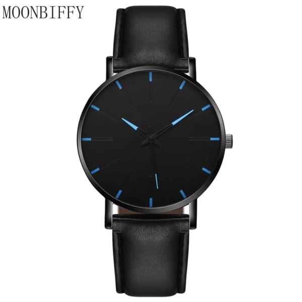 Watch Man Hight Quality PU Leather Luxury Watches Quartz Watch for Man Montre Homme שעון לגבר יוקרתי Часы Наручные Мужский