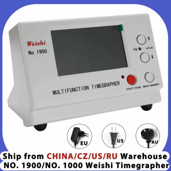 Weishi Mechanical Watch Timing Tester Machine Multifunction Timegrapher NO. 1900/NO. 1000 Auto Calibration Timer Machine