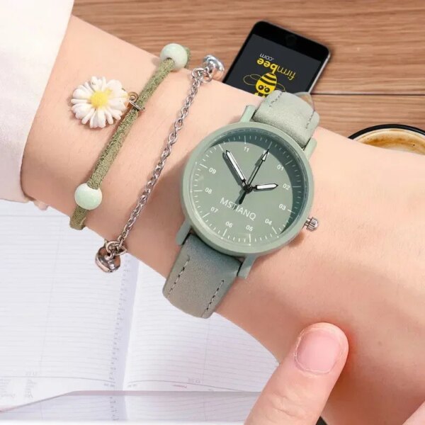 Women Luxury Watch PU Leather Strap Quartz Watches Waterproof Round Dial Retro Bracelet Watch Ladies Girls Wristwatch Reloj 시계