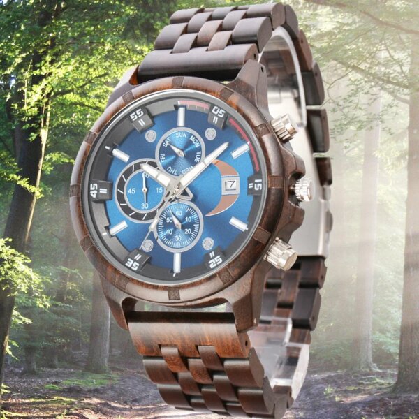 Wood Wrist Watch for Men Free Shipping Fashion Quartz Wriwatches Clock Timepieces Chronograph Wooden Watches Gift reloj madera