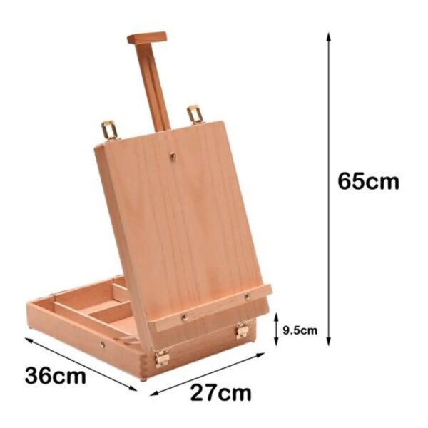 Wooden Art Easel Box Case for Painting with Storage Beechwood Sketch Easel Easel for Adult Beginner Professionals Painters