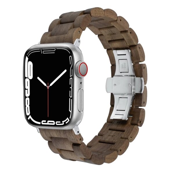 Wooden Strap For Apple Watch Band Ultra 45mm 44mm 40mm 41 49MM High Quality Retro Wood Bracelet for iWatch Series 9 8 7 SE 6 5 4