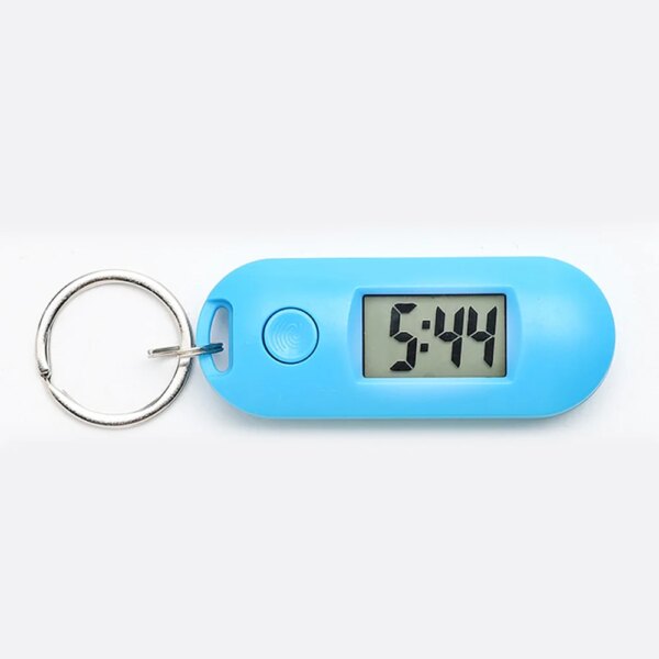 digital keychain Watch Pocket Digital Keychain Key Clip Hanging Ring Small Electronic Chain Kids Nurse Watches Keyring Backpack