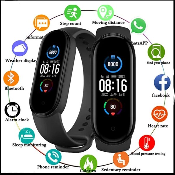 relojes Men Smart Watch Women Waterproof Sport Smart Clock Heart Rate Blood Pressure Monitor Kid Bracelet For Android IOS Xiaomi