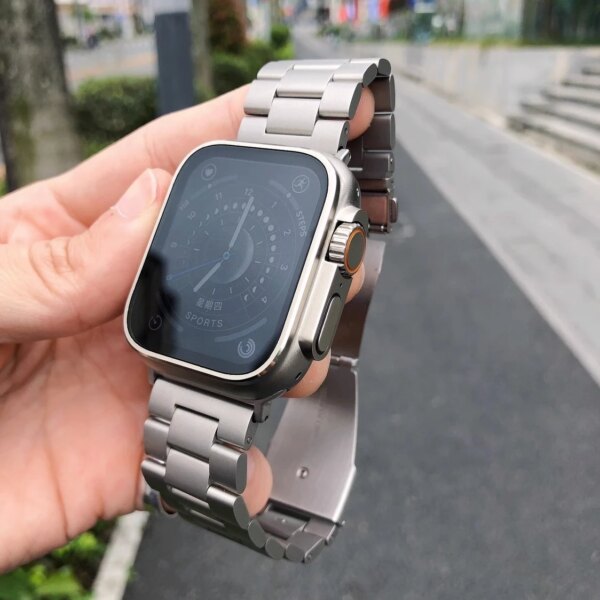 stainless steel strap for apple watch band 38mm 41mm 42mm 40mm 44mm 45mm 49mm series 9 8 7 6 SE Ultra 54321 on iwatch metal loop