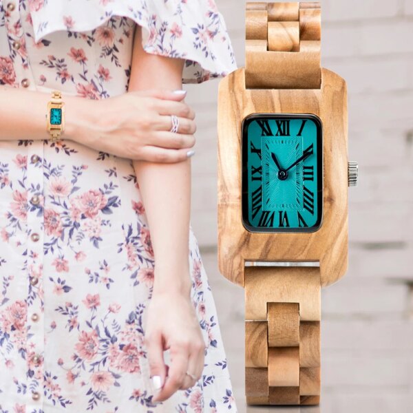 zegarek damski BOBO BIRD Light Wood Watch Women Luxury Waterproof Quartz Wristwatches Great Gifts for Girlfriend  Dropshipping